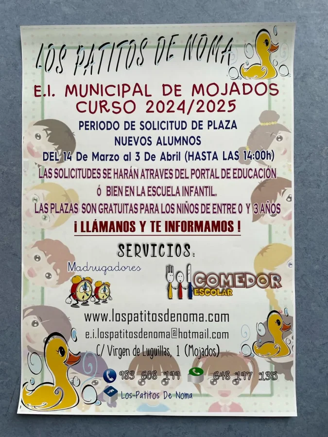 solicitud plaza curso 2024 2025
